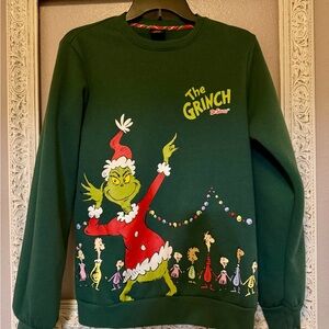 Dr. Seuss Green Grinch Holiday Sweatshirt